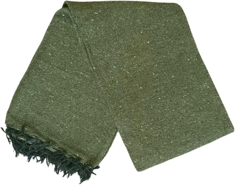 Open Road Goods Solid Color Mexican Yoga Blanket – Large Handwoven Throw for Yoga, Beach, Camping or Home – Soft and Durable Cotton Blend - Image 5